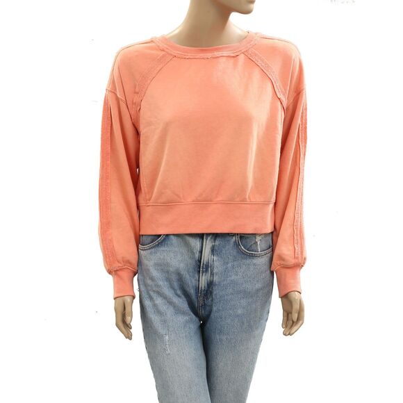 Anthropologie Daily Practice Pardon our Dust Crop Sweatshirt Top XS NWT 284190 - Picture 4 of 8